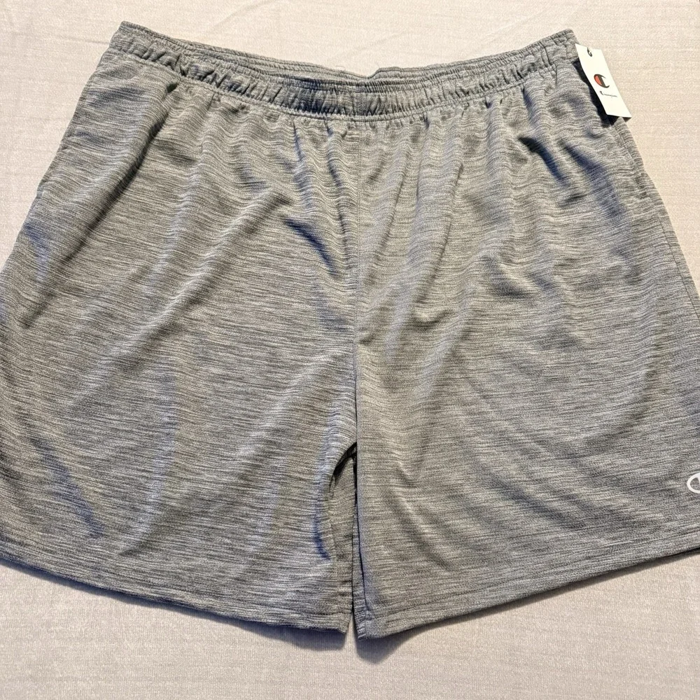 Champion Mens 3XB Big & Tall Gray Athletic Performance Shorts NWT